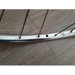 SAMIR SAMINOX 700C steel REAR wheel with NEW STAR hub 120mm  touring bike