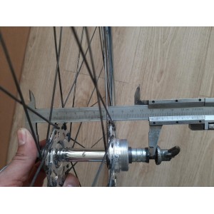 Roue arriere SAMIR SAMINOX ACIER 700C moyeu NEW STAR 120mm randonneuse RO27