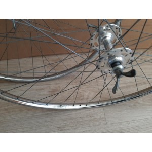 2 Roues SAMIR SAMINOX ACIER 700C EXCELTO super compétition randonneuse 122.6mm PEUGEOT RO25