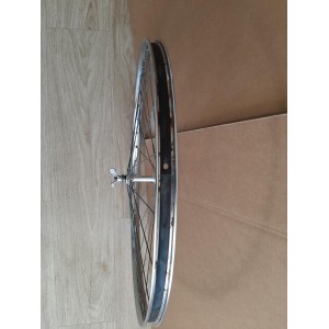 RIGIDA CHROLUX 650B steel front wheel ATOM hub touring bicycle 1978 RO26