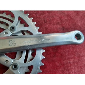Pédalier vélo ancien NERVAR triple plateaux 32-42-52 170 14x1.25 PD6