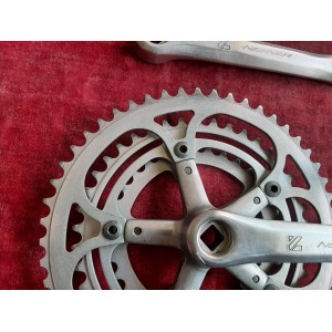 Pédalier vélo ancien NERVAR triple plateaux 32-42-52 170 14x1.25 PD6