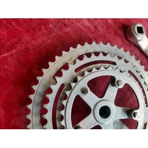 Pédalier vélo ancien NERVAR triple plateaux 32-42-52 170 14x1.25 PD6