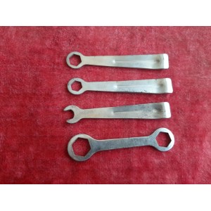 Vista posteriore degli utensili levagomme vintage in acciaio MAFAC