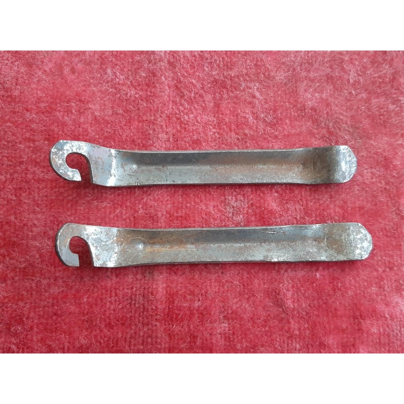 Par desmontadoras pneus bicicleta vintage aço França DI vista geral