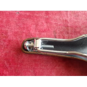 Profile of Brooks Swift saddle leather edge and stitching
