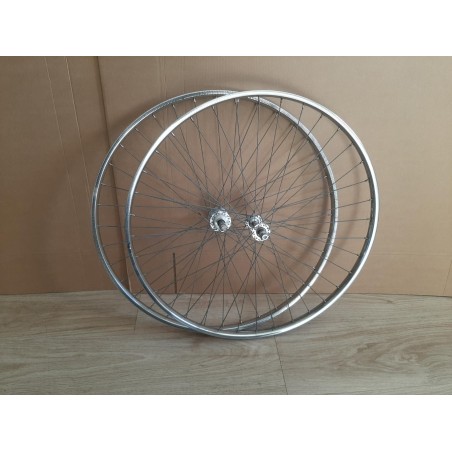 Rigida Superchromix 650A vintage steel wheelset profile