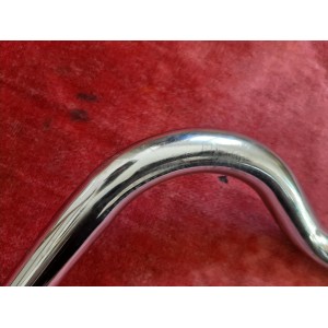 Moustache bar steel 480mm drop sweep detail