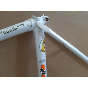 Sattelrohrmuffe Detailaufnahme Peugeot PV10 Fahrradrahmen