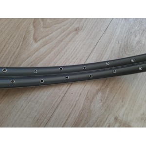 Valve hole entry view on French-made Mavic GP4 tubular rim