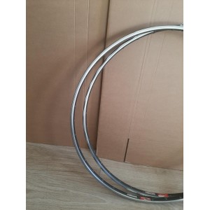 Rear rim track detailing on vintage French Mavic GP4 bicycle wheel parts
