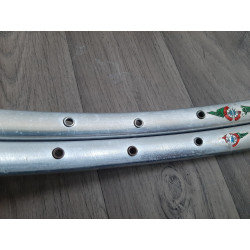 Close view of Record rim drilled holes