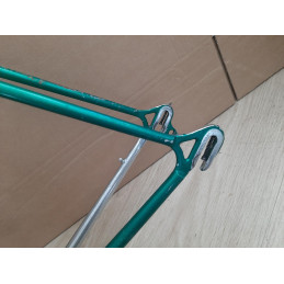 Particolare del nodo sella e testa forcella Colnago vintage