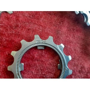 Rear view of vintage Campagnolo steel 8v cassette