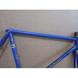 Front view Colnago Super Columbus 54cm fork and head tube