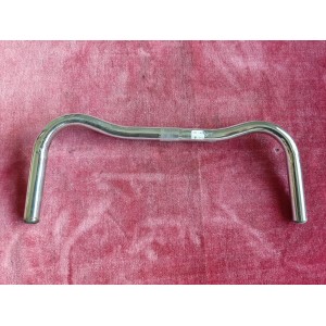 Guiador moustache bicicleta vintage aço 24,8 mm 440 mm vista geral
