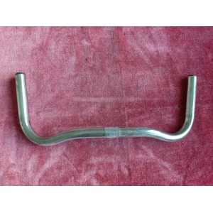 Guiador moustache aço 440 mm com riscos de uso