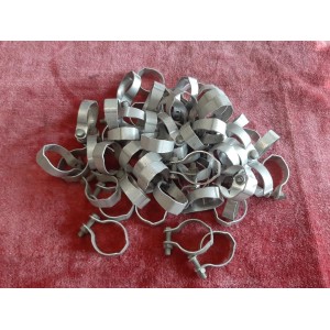 NOS 2 colliers fixation Porte gourde bidon en ALU pour vélo vintage CO1