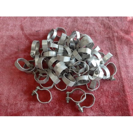 NOS 2 colliers fixation Porte gourde bidon en ALU pour vélo vintage CO1