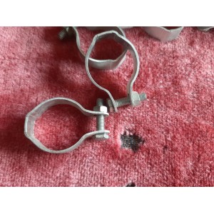 NOS 2 colliers fixation Porte gourde bidon en ALU pour vélo vintage CO1