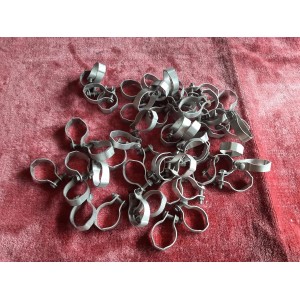 NOS 2 colliers fixation Porte gourde bidon en ALU pour vélo vintage CO1