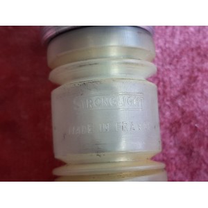 Vintage Stronglight SPIDEL French BB 119mm installed view