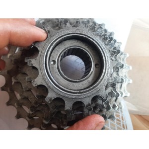 Side view Regina Extra Synchro 6V freewheel Italian vintage