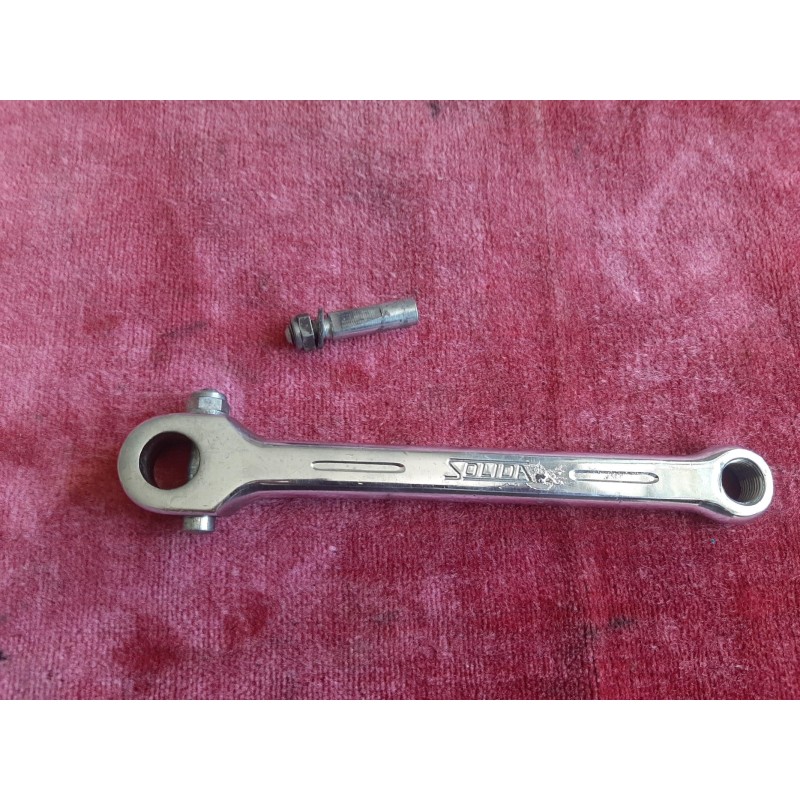 SOLIDA left crank arm 170mm steel 14x1.25 side view