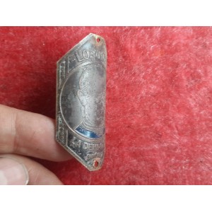 Placa LONGONI em bronze para bicicleta clássica Eroica