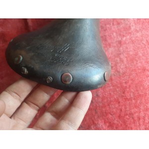 Selle IDEALE 90 TB SPECIALE COMPETITION rodée main selon Rebour vélo ancien Eroica SE29