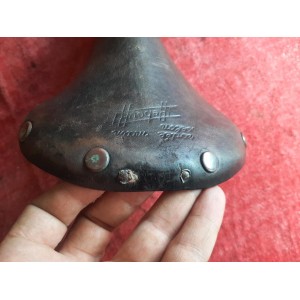 Selle IDEALE 90 TB SPECIALE COMPETITION rodée main selon Rebour vélo ancien Eroica SE29
