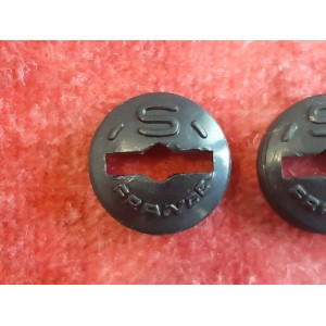 22mm plastic dust cap for vintage bicycle bottom bracket axle, side view