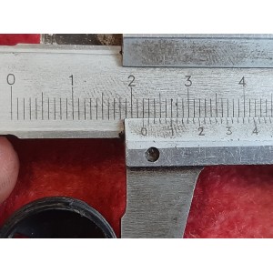 Bottom bracket dust cover for vintage bicycle restoration, angled view