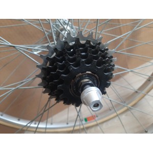 laced to MAVIC MA2 700c rim