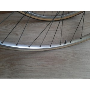MAVIC MA2 aluminium rim clincher mounting 700C used wheelset