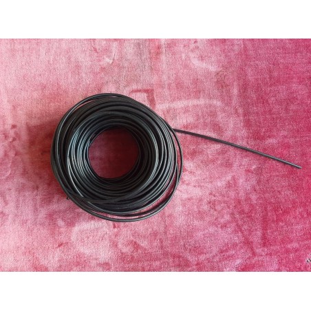 Gaine noire 5,3 mm x 1 m pour câble de frein ou de vitesse de vélo et cyclomoteur