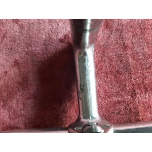 Potencia clásica 3TTT Colnago en aluminio, vista trasera