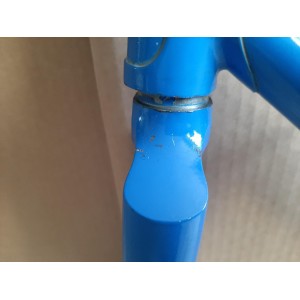 Vintage bike bicycle frame 2780g 56x54cm 126.3mm BFFF, VITUS?? dented D4