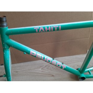 Cadre velo VTT PEUGEOT TAHITI 20" 3050g 35×43.5cm 126mm BC 1.37-25.4