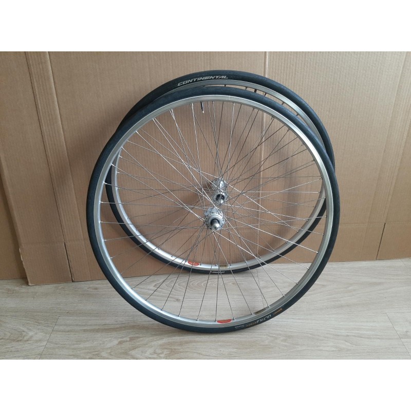 2 SUPER CHAMPION MIXTE 700c Wheels Mavic 510 Hubs Vintage Bike Eroica RO23