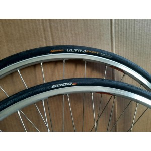 2 Ruote SUPER CHAMPION MIXTE 700c mozzo Mavic 510 bici d'epoca eroica RO23