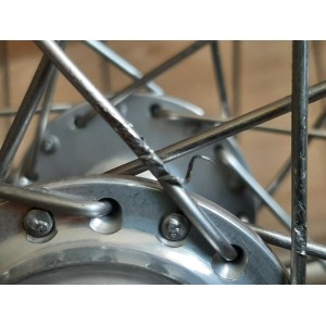 2 SUPER CHAMPION MIXTE 700c Wheels Mavic 510 Hubs Vintage Bike Eroica RO23