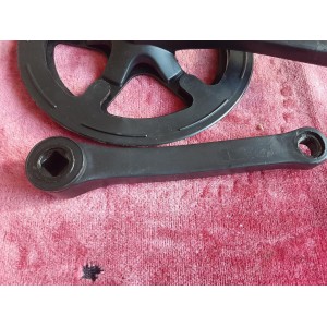 Prato de 44 dentes do pedaleiro monoplato em aço e plástico