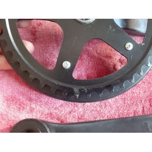 Pedalier vélo mono plateau 44 dents 170mm 9/16 PD10