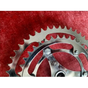 Pédalier SOLIDA double plateau 40-50 14x1.25 vélo ancien 170mm PD11