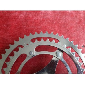 Pédalier SOLIDA double plateau 40-50 14x1.25 vélo ancien 170mm PD11