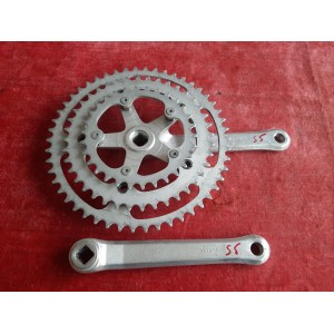 NERVAR vintage triple chainset 32-42-52 170mm French thread 14x1.25 PD6