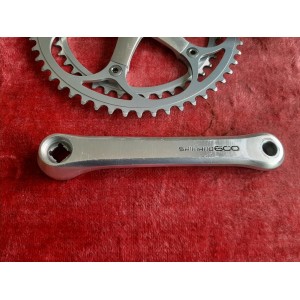 Pédalier SHIMANO 600 FC-6207 double 42-52 170 14×1.25 ancien vélo PD12