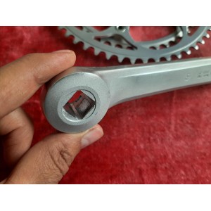 Pédalier SHIMANO 600 FC-6207 double 42-52 170 14×1.25 ancien vélo PD12