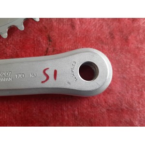 SHIMANO 600 FC-6207 chainring teeth condition view 6